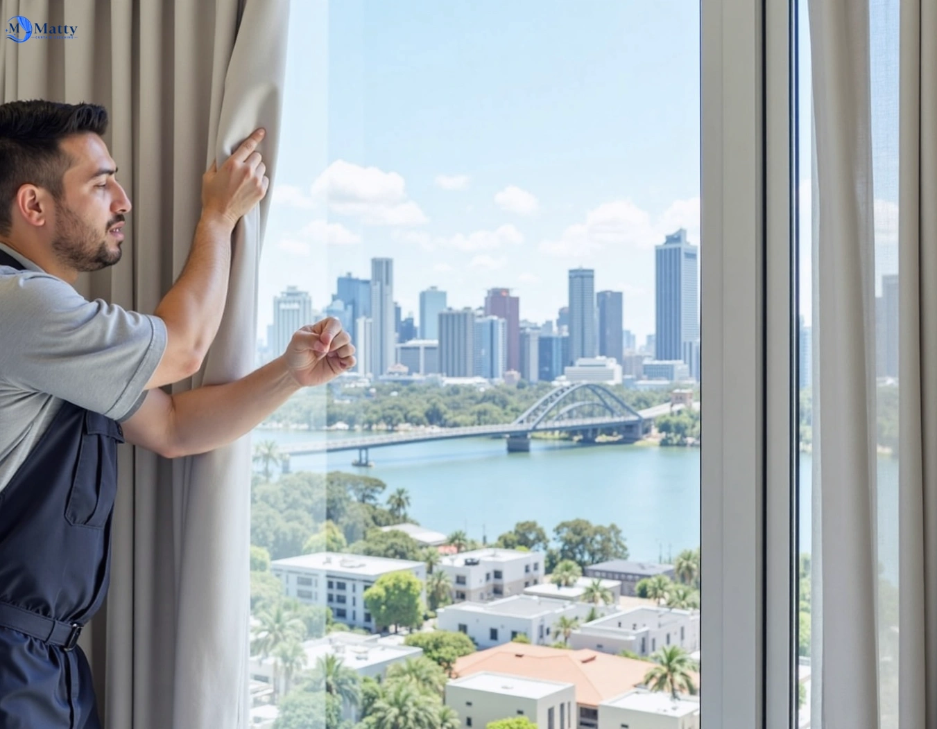 Professional curtain steam cleaning service rowville-vic QLD by Matty Curtain Cleaning