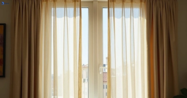 Dull dusty drapes in rowville-vic before professional cleaning